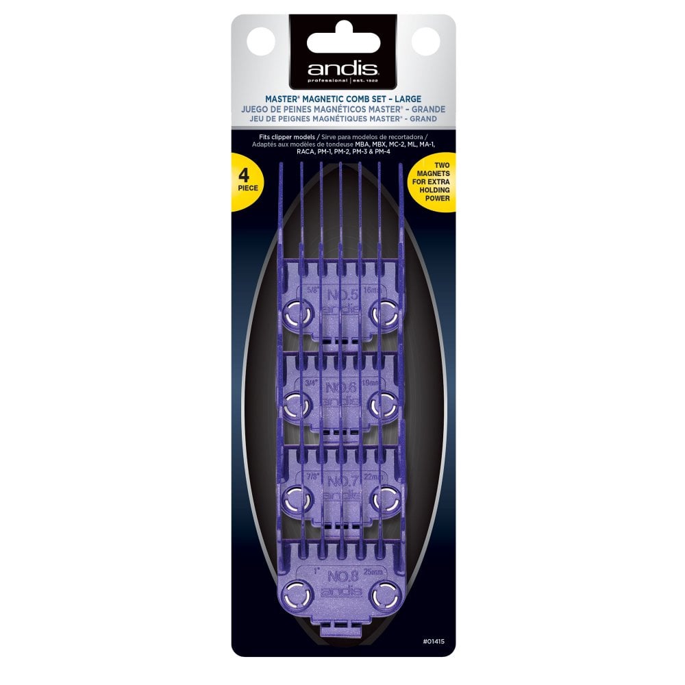 Andis Master Magnetic Comb Set - 4pcs