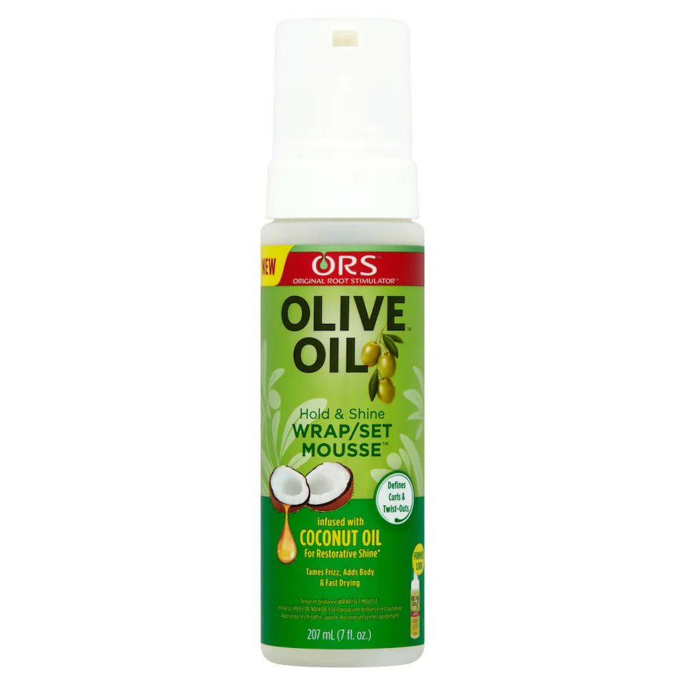 ORS Olive Oil Hold & Shine Wrap Set Mousse 7oz