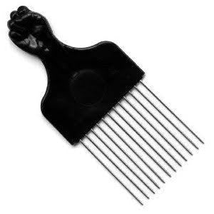 LaBeauté - Fan Metal Afro Pik Combs