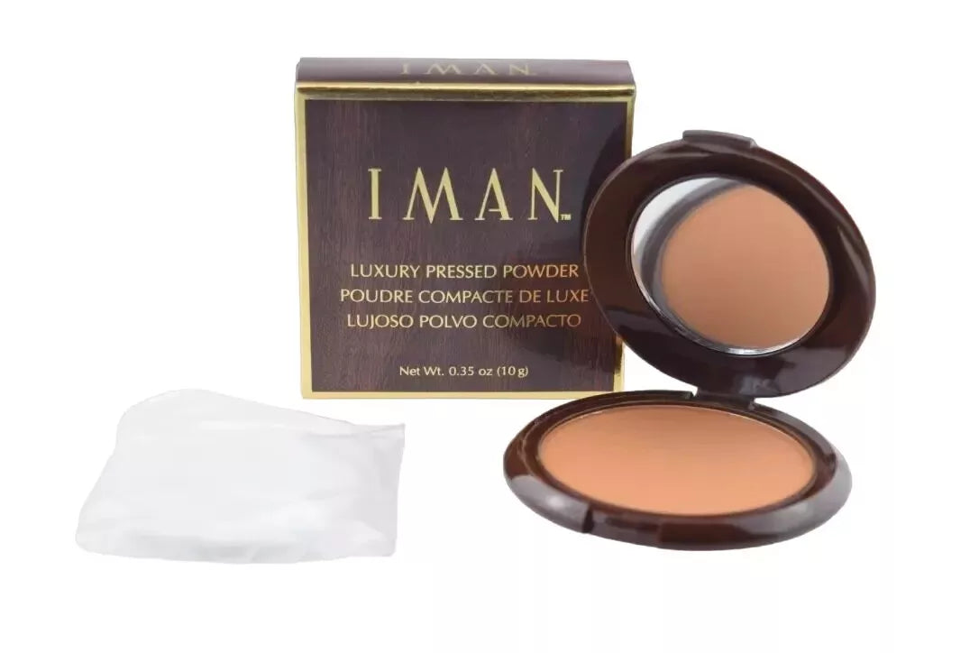 Iman - Luxury Pressed Powder 10g - Old Formula & Packaging