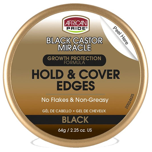 African Pride Black Castor Miracle Hold & Cover Edges 2.25oz - Southwestsix Cosmetics African Pride Black Castor Miracle Hold & Cover Edges 2.25oz Edge Control African Pride Southwestsix Cosmetics African Pride Black Castor Miracle Hold & Cover Edges 2.25oz