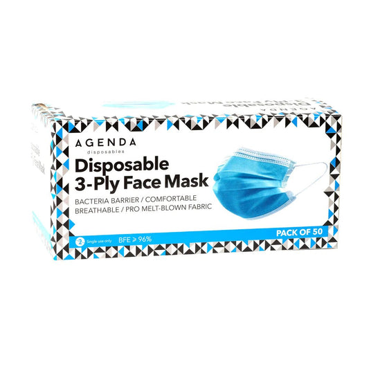Agenda disposable face mask 50 pcs - Southwestsix Cosmetics Agenda disposable face mask 50 pcs Agenda Southwestsix Cosmetics 5060167724251 Agenda disposable face mask 50 pcs