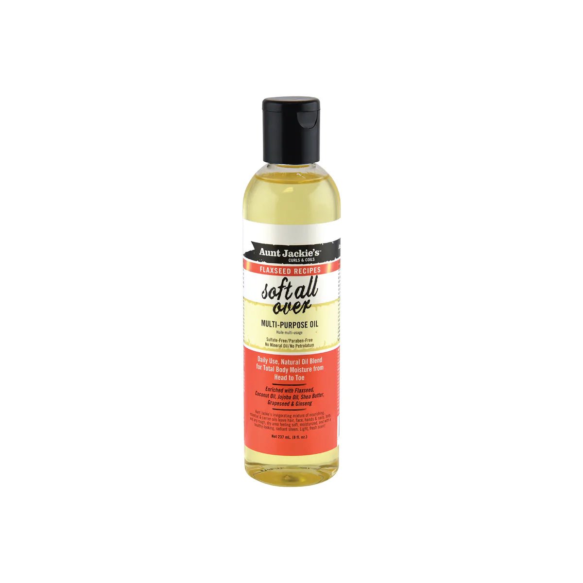 Aunt Jackie’s Flaxseed Soft All Over Multi-Purpose Oil 8oz - Southwestsix Cosmetics Aunt Jackie’s Flaxseed Soft All Over Multi-Purpose Oil 8oz Hair Oil Aunt Jackie's Southwestsix Cosmetics Aunt Jackie’s Flaxseed Soft All Over Multi-Purpose Oil 8oz