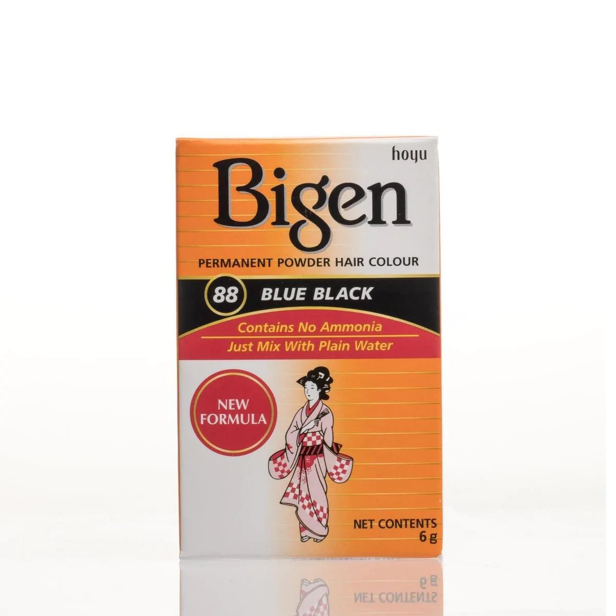 Bigen Permanent Hair Powder - Southwestsix Cosmetics Bigen Permanent Hair Powder Bigen Southwestsix Cosmetics 4987205937293 88 - Blue Black Bigen Permanent Hair Powder