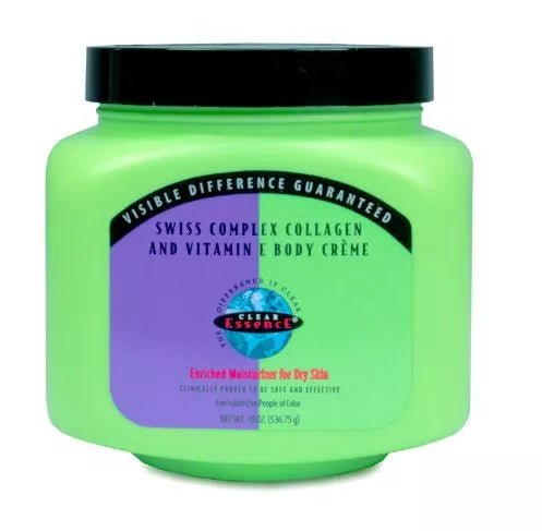 Clear Essence: Swiss Collagen Body Creme - Southwestsix Cosmetics Clear Essence: Swiss Collagen Body Creme Clear Essence Southwestsix Cosmetics Clear Essence: Swiss Collagen Body Creme