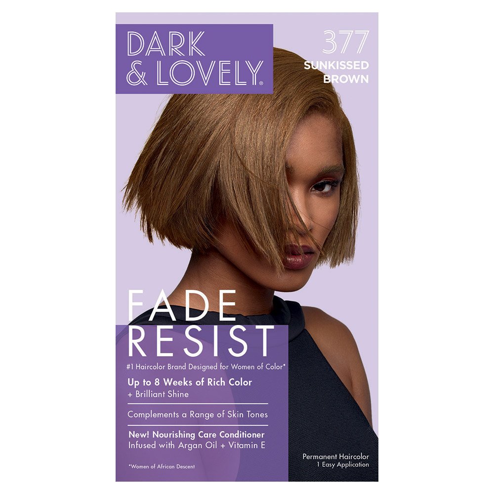 Dark & Lovely Fade Resist Permanent Rich Conditioning Colour - Southwestsix Cosmetics Dark & Lovely Fade Resist Permanent Rich Conditioning Colour Hair Dyes Dark & Lovely Southwestsix Cosmetics 072790003776 #377 Sunkissed Brown Dark & Lovely Fade Resist Permanent Rich Conditioning Colour