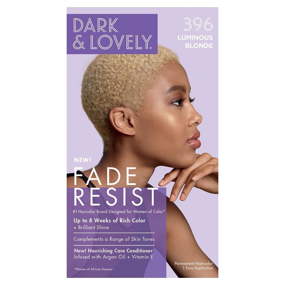 Dark & Lovely Fade Resist Permanent Rich Conditioning Colour - Southwestsix Cosmetics Dark & Lovely Fade Resist Permanent Rich Conditioning Colour Hair Dyes Dark & Lovely Southwestsix Cosmetics #396 Luminous Blonde Dark & Lovely Fade Resist Permanent Rich Conditioning Colour