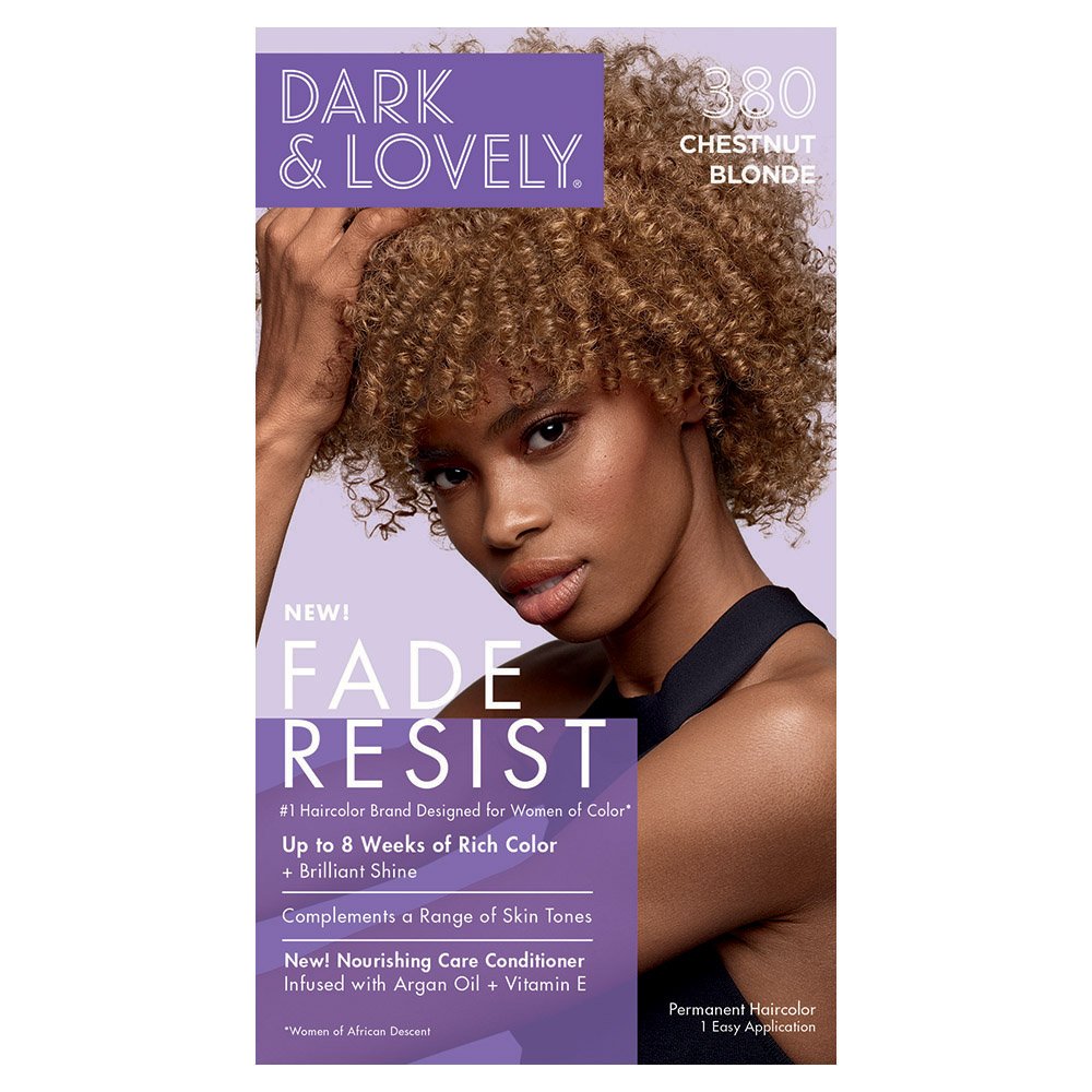 Dark & Lovely Fade Resist Permanent Rich Conditioning Colour - Southwestsix Cosmetics Dark & Lovely Fade Resist Permanent Rich Conditioning Colour Hair Dyes Dark & Lovely Southwestsix Cosmetics 072790003806 #380 Chestnut Blonde Dark & Lovely Fade Resist Permanent Rich Conditioning Colour