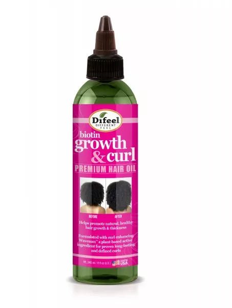 Difeel: Growth & Curl Biotin Premium Hair Oil - Southwestsix Cosmetics Difeel: Growth & Curl Biotin Premium Hair Oil Difeel Southwestsix Cosmetics Difeel: Growth & Curl Biotin Premium Hair Oil