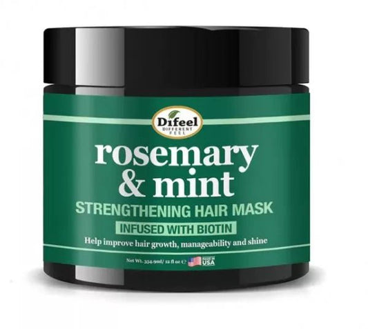 Difeel: Rosemary Mint Strengthening Hair Mask - Southwestsix Cosmetics Difeel: Rosemary Mint Strengthening Hair Mask Hair Masque Difeel Southwestsix Cosmetics Difeel: Rosemary Mint Strengthening Hair Mask