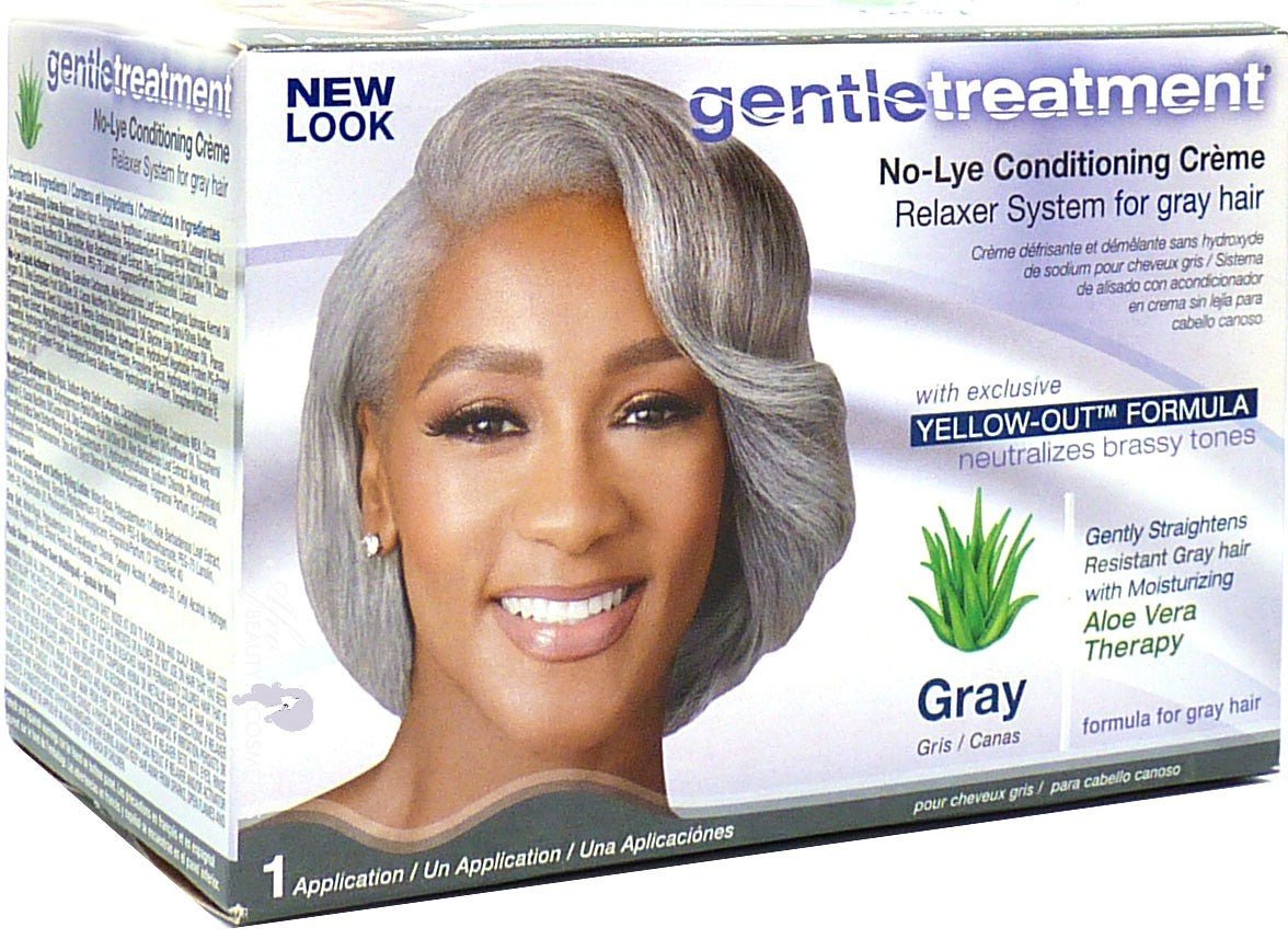 Gentle Treatment No-Lye Conditioning Relaxer Gray Kit - Southwestsix Cosmetics Gentle Treatment No-Lye Conditioning Relaxer Gray Kit Hair Relaxer Gentle Treatment Southwestsix Cosmetics 802535205017 Gentle Treatment No-Lye Conditioning Relaxer Gray Kit