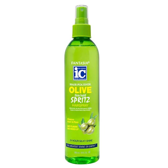 IC Fantasia Olive Firm Hold Spritz Hairspray 12oz - Southwestsix Cosmetics IC Fantasia Olive Firm Hold Spritz Hairspray 12oz Spritz IC Fantasia Southwestsix Cosmetics IC Fantasia Olive Firm Hold Spritz Hairspray 12oz