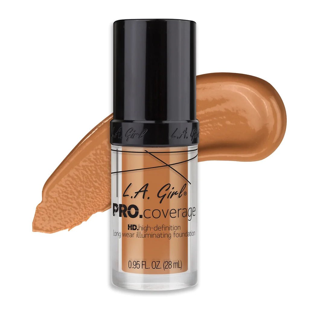 La Girl Pro Coverage Illuminating Foundation - Southwestsix Cosmetics La Girl Pro Coverage Illuminating Foundation Foundations & Concealers LA Girl Southwestsix Cosmetics 649 - Tan La Girl Pro Coverage Illuminating Foundation