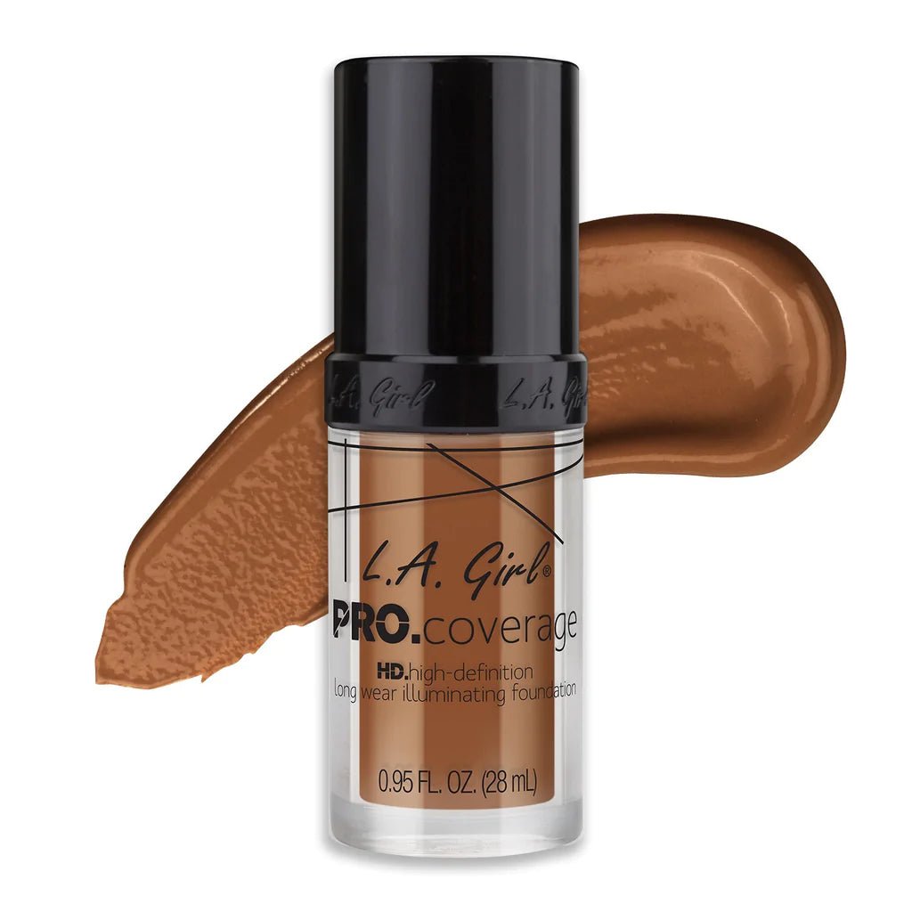 La Girl Pro Coverage Illuminating Foundation - Southwestsix Cosmetics La Girl Pro Coverage Illuminating Foundation Foundations & Concealers LA Girl Southwestsix Cosmetics 654 - Coffee La Girl Pro Coverage Illuminating Foundation