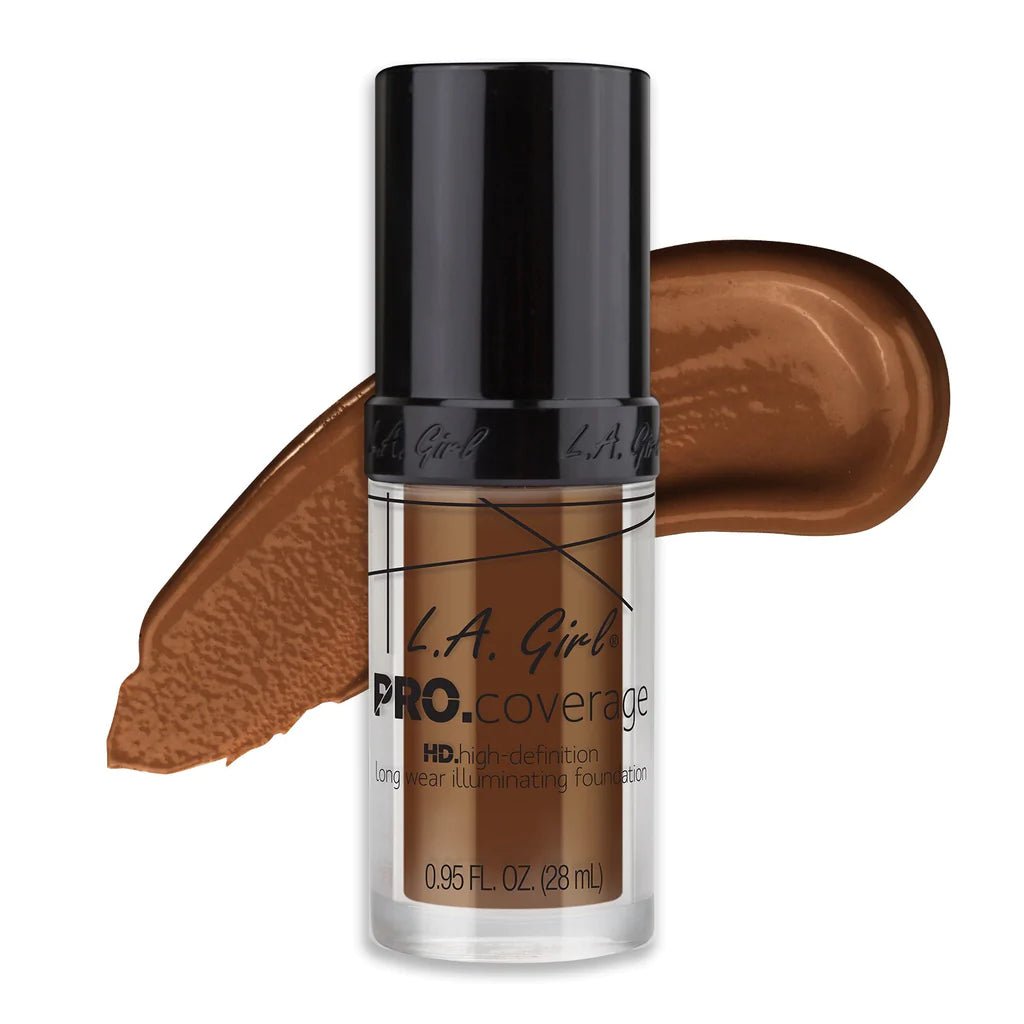 La Girl Pro Coverage Illuminating Foundation - Southwestsix Cosmetics La Girl Pro Coverage Illuminating Foundation Foundations & Concealers LA Girl Southwestsix Cosmetics 655 - Rich Cocoa La Girl Pro Coverage Illuminating Foundation