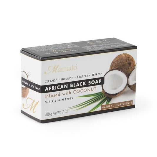 Mamado African Black Soap 200gm - Coconut - Southwestsix Cosmetics Mamado African Black Soap 200gm - Coconut Mamado Southwestsix Cosmetics Mamado African Black Soap 200gm - Coconut