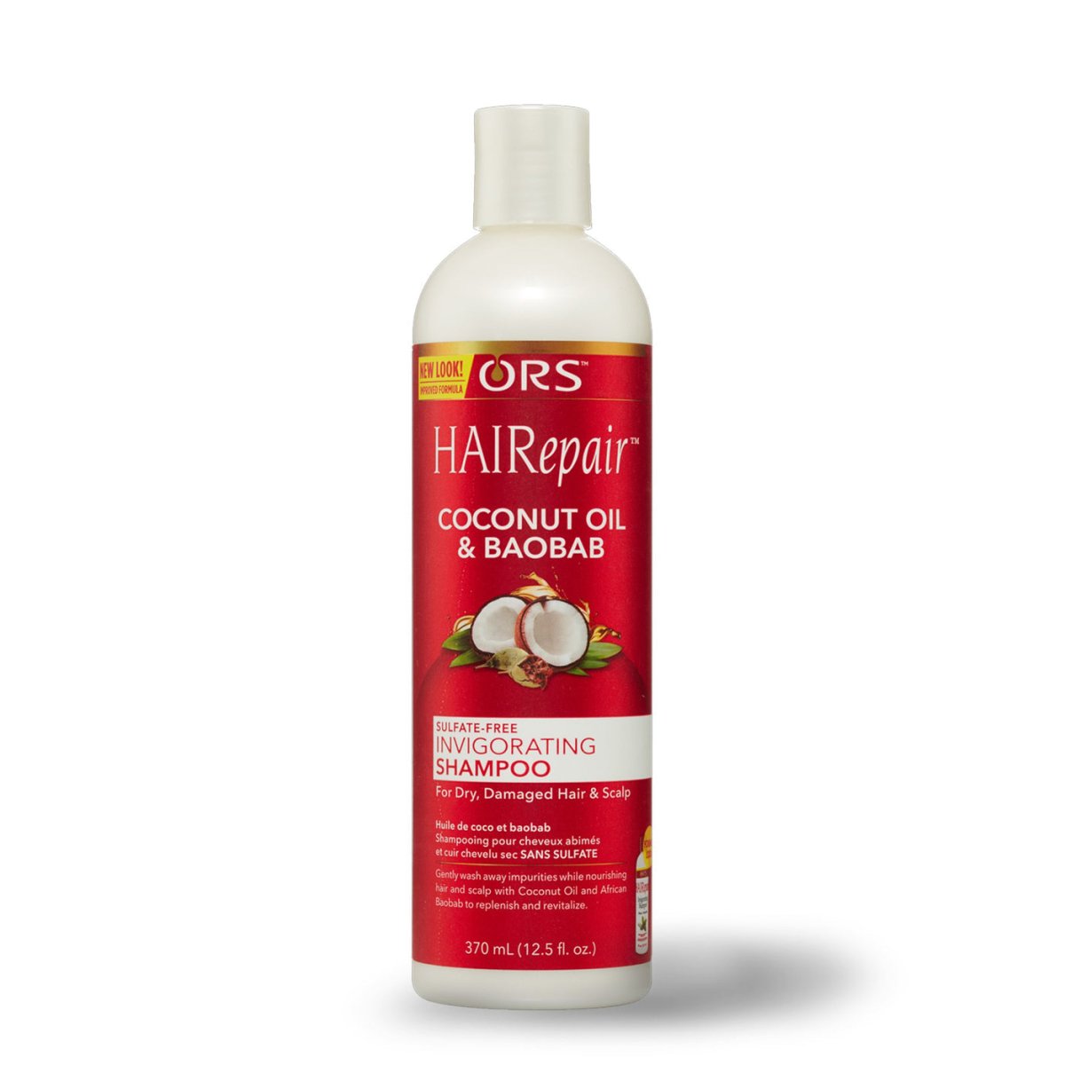 ORS HAIRepair Coconut Oil & Baobab Sulfate-Free Invigorating Shampoo 12.5oz - Southwestsix Cosmetics ORS HAIRepair Coconut Oil & Baobab Sulfate-Free Invigorating Shampoo 12.5oz Shampoo ORS Southwestsix Cosmetics ORS HAIRepair Coconut Oil & Baobab Sulfate-Free Invigorating Shampoo 12.5oz