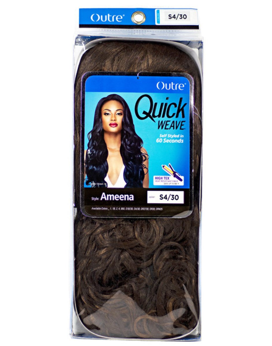 Outre Quick Weave Ameena (Synthetic Half Wig) - Southwestsix Cosmetics Outre Quick Weave Ameena (Synthetic Half Wig) Wigs Outre Southwestsix Cosmetics 1B Outre Quick Weave Ameena (Synthetic Half Wig)