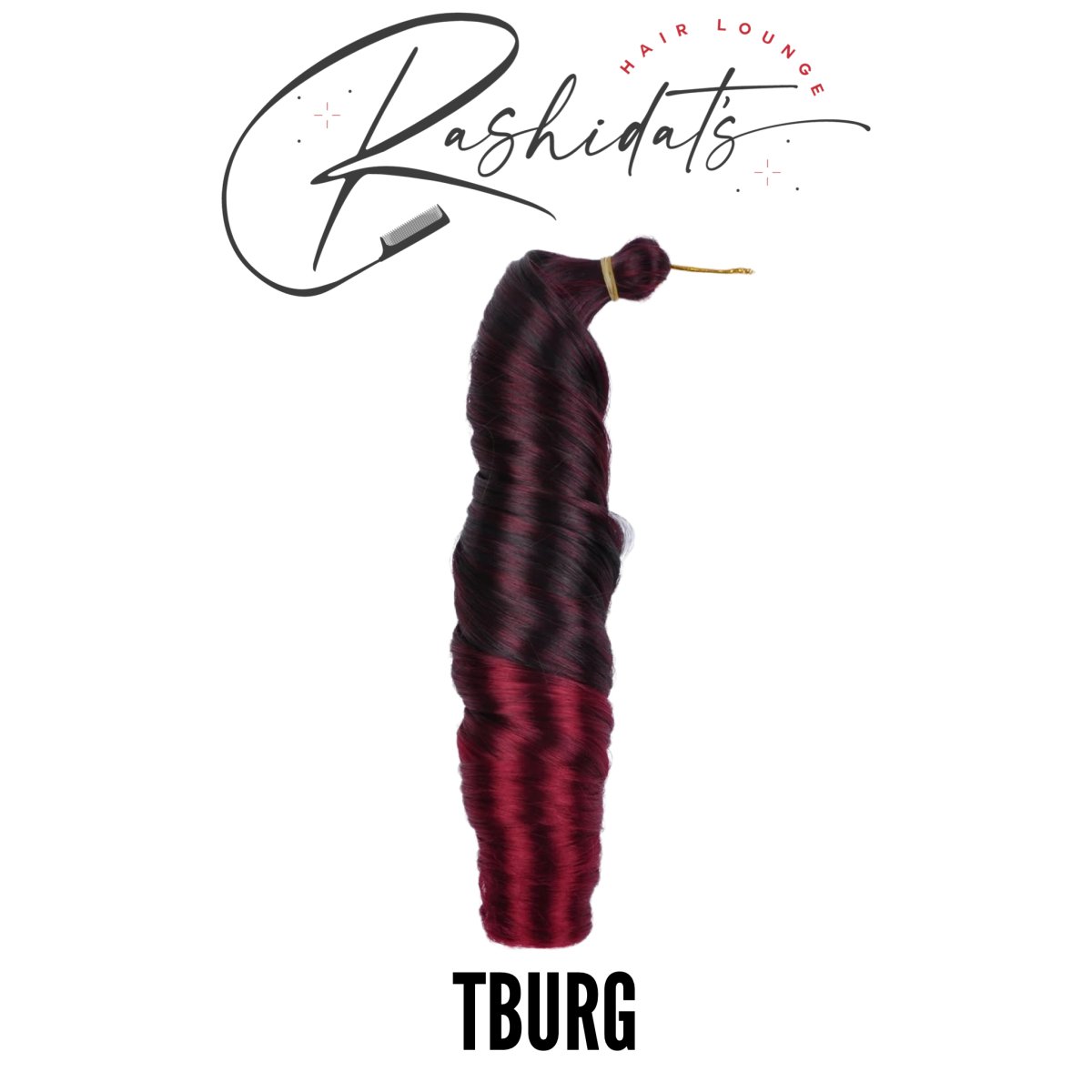 Rashidat's Hair Lounge French Curl Braiding Hair - Southwestsix Cosmetics Rashidat's Hair Lounge French Curl Braiding Hair Braiding Hair Rashidat's Hair Lounge Southwestsix Cosmetics 22" 75g TBURG Rashidat's Hair Lounge French Curl Braiding Hair