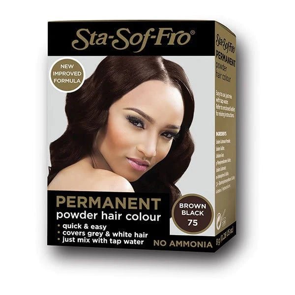 Sta-Sof-Fro Permanent Powder Hair Colour - Southwestsix Cosmetics Sta-Sof-Fro Permanent Powder Hair Colour Southwestsix Cosmetics Southwestsix Cosmetics 6001374047909 Brown Black Sta-Sof-Fro Permanent Powder Hair Colour