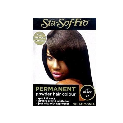 Sta-Sof-Fro Permanent Powder Hair Colour - Southwestsix Cosmetics Sta-Sof-Fro Permanent Powder Hair Colour Southwestsix Cosmetics Southwestsix Cosmetics 5017857000027 Jet Black-73 Sta-Sof-Fro Permanent Powder Hair Colour