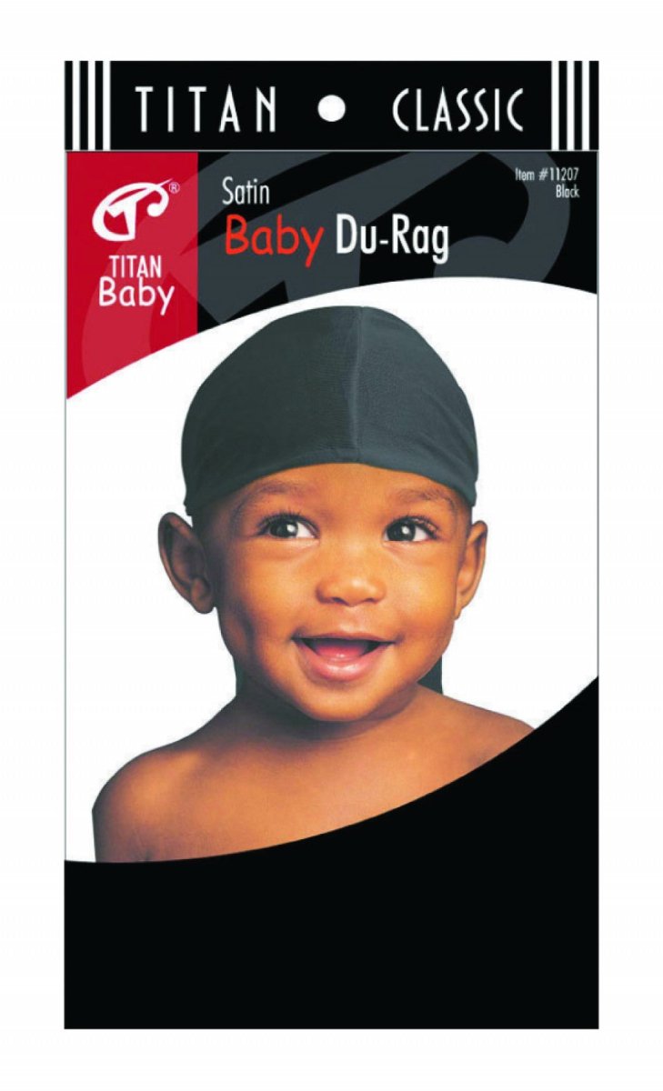 Titan Donna Baby Satin Durag - Southwestsix Cosmetics Titan Donna Baby Satin Durag Kids Care Titan Donna Southwestsix Cosmetics 658302112053 Black Titan Donna Baby Satin Durag