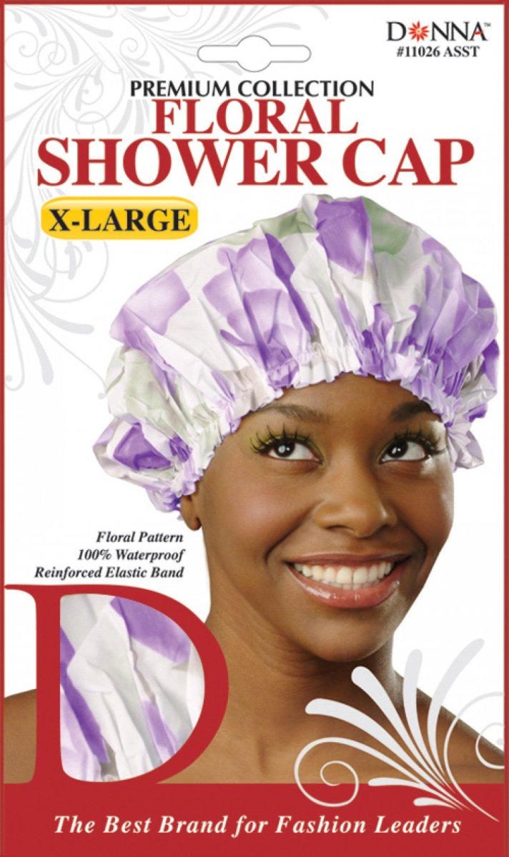 Titan Donna Floral Shower Cap Extra Large - Southwestsix Cosmetics Titan Donna Floral Shower Cap Extra Large Accessories Titan Donna Southwestsix Cosmetics Titan Donna Floral Shower Cap Extra Large
