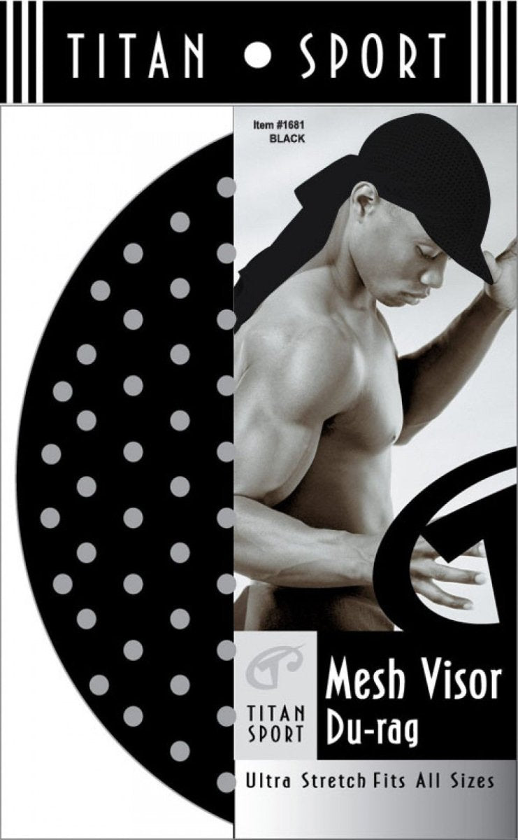 Titan Donna Mesh Visor Durag - Southwestsix Cosmetics Titan Donna Mesh Visor Durag Mens Care Titan Donna Southwestsix Cosmetics Black Titan Donna Mesh Visor Durag