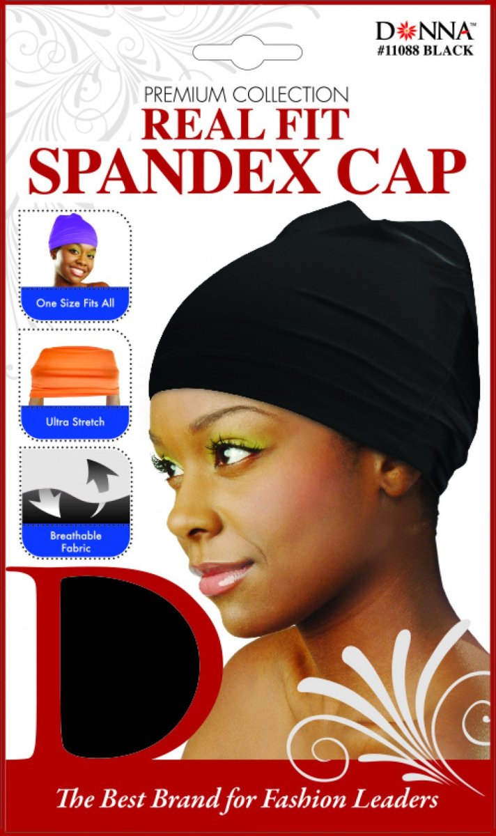 Titan Donna Real Fit Spandex Cap - Southwestsix Cosmetics Titan Donna Real Fit Spandex Cap Accessories Titan Donna Southwestsix Cosmetics 658302110882 Black Titan Donna Real Fit Spandex Cap