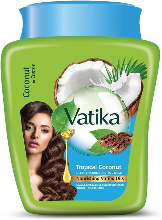 Vatika Naturals Tropical Coconut Deep Conditioning Hair Mask 17.6oz - Southwestsix Cosmetics Vatika Naturals Tropical Coconut Deep Conditioning Hair Mask 17.6oz Hair Masque Vatika Southwestsix Cosmetics Vatika Naturals Tropical Coconut Deep Conditioning Hair Mask 17.6oz