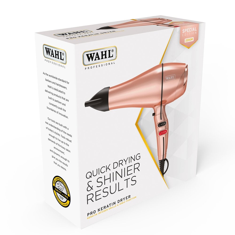 Wahl Keratin Rose Gold Hair Dryer - Southwestsix Cosmetics Wahl Keratin Rose Gold Hair Dryer BlowDryer Wahl Southwestsix Cosmetics Wahl Keratin Rose Gold Hair Dryer