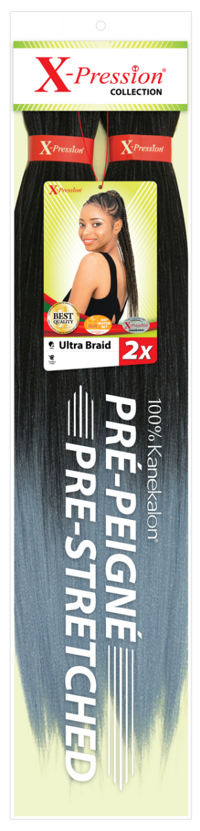 X-Pression 2x Pre-Stretched Ultra Braid Synthetic Braiding Hair - Southwestsix Cosmetics X-Pression 2x Pre-Stretched Ultra Braid Synthetic Braiding Hair Hair Extensions X-Pression Southwestsix Cosmetics 881836242112 1 X-Pression 2x Pre-Stretched Ultra Braid Synthetic Braiding Hair