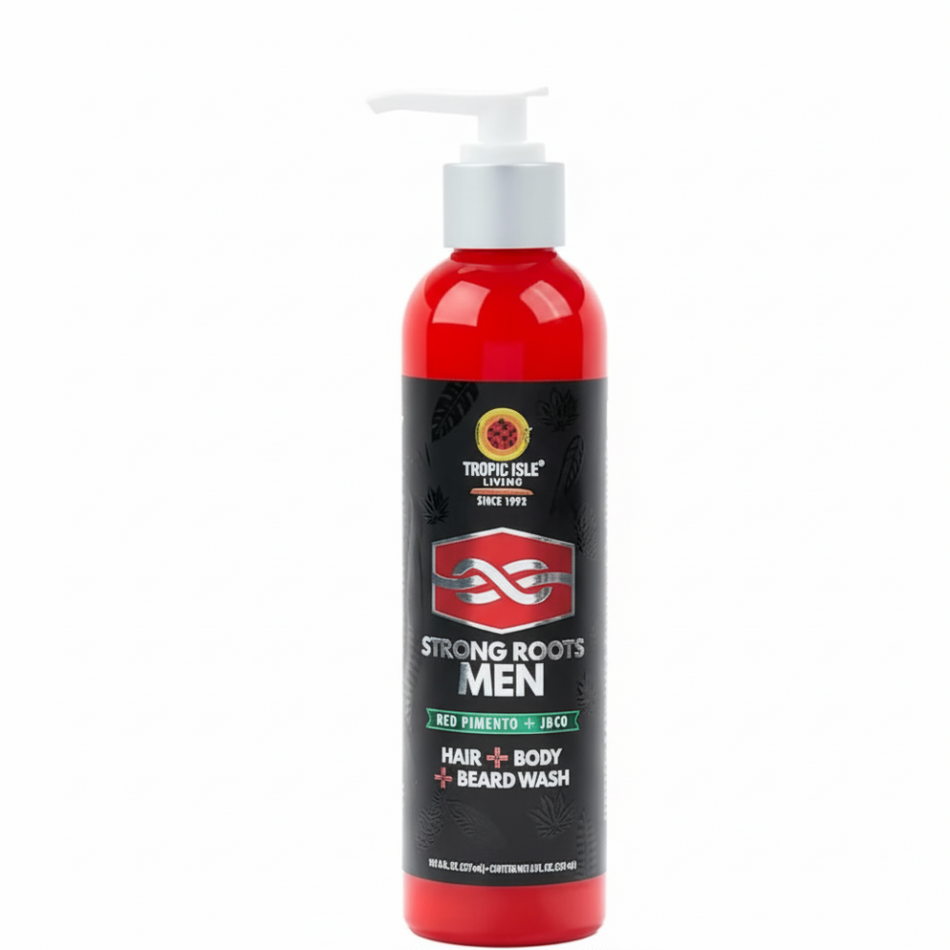 Tropic Isle - Red Pimento + JBCO Strong Roots Men Hair/Body/Beard Wash