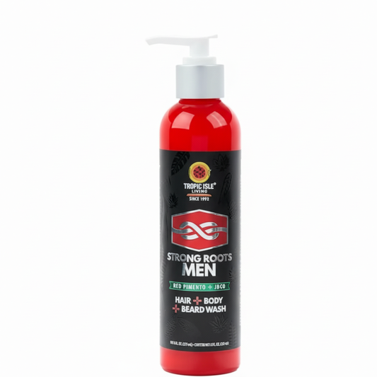 Tropic Isle - Red Pimento + JBCO Strong Roots Men Hair/Body/Beard Wash
