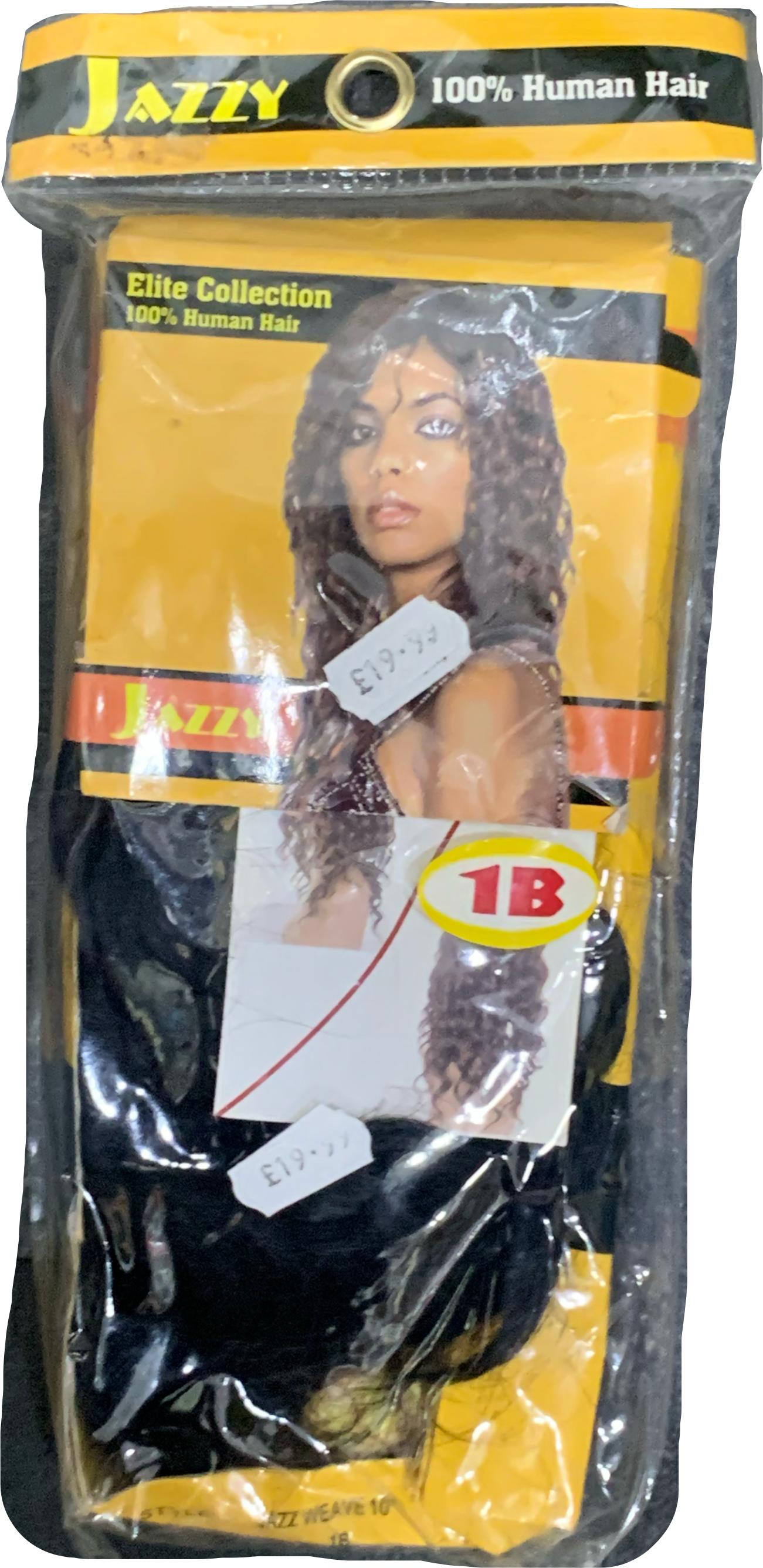 Jazzy 100% Human Hair Jazz Weave 20” 1B