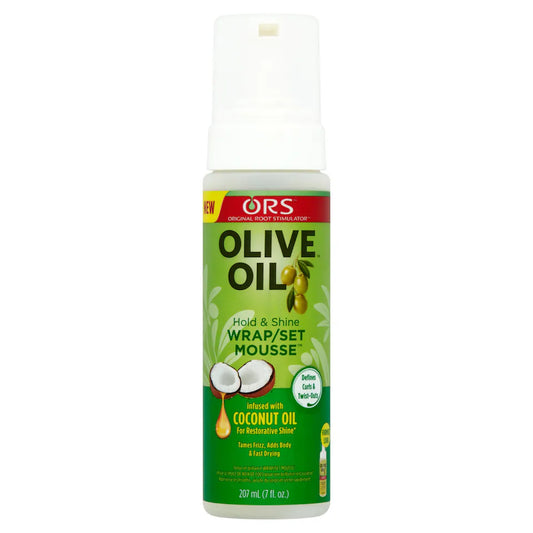 ORS Olive Oil Hold & Shine Wrap Set Mousse 7oz