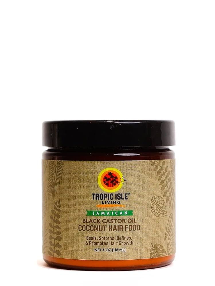 TROPIC ISLE LIVING BLACK CASTOR OIL HAIR FOOD 4oz