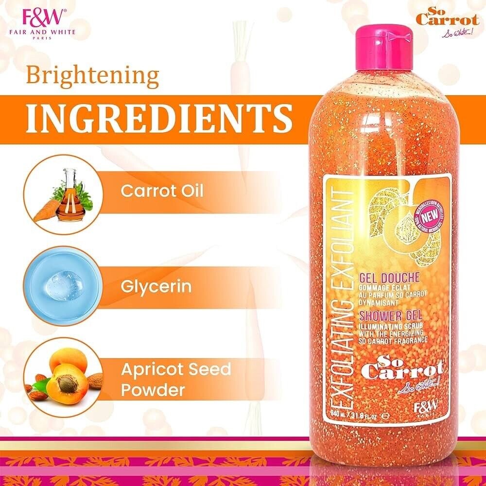 Fair & White Exfoliating Shower Gel - Southwestsix Cosmetics Fair & White Exfoliating Shower Gel Shower Gel Fair & White Southwestsix Cosmetics 3760078084247 Fair & White Exfoliating Shower Gel