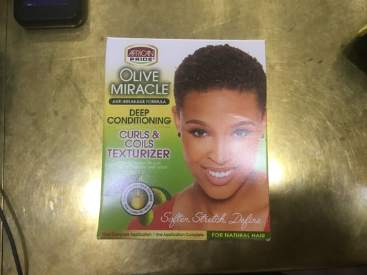 African Pride - Olive Miracle Deep Conditioning Curls & Coils Texturizer
