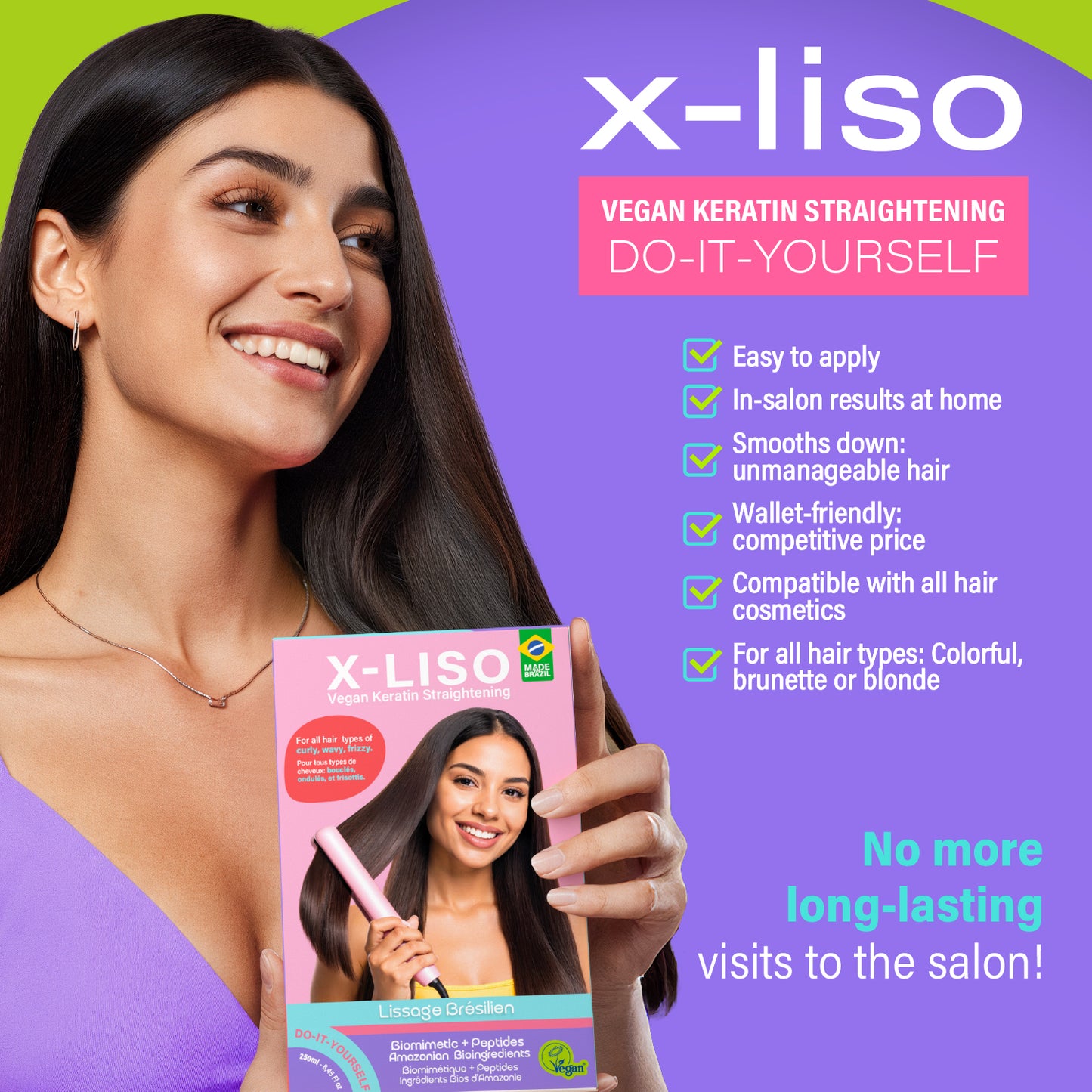 X-Liso Vegan Keratin Straightening Kit