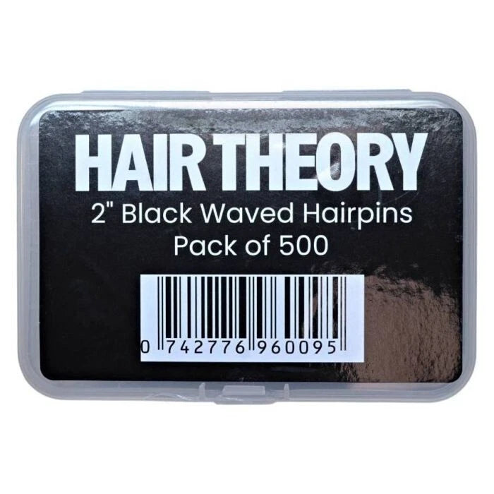 Hair Theory 2" Black Waved Hairpins (500)