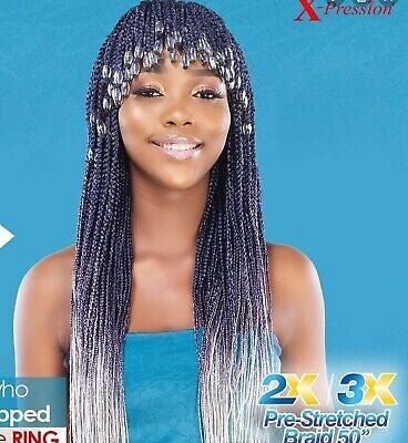 X-Pression 2X Pre-Stretched Braid 50” - Southwestsix Cosmetics X-Pression 2X Pre-Stretched Braid 50” Southwestsix Cosmetics Southwestsix Cosmetics BLUE/ VIOLET/60 X-Pression 2X Pre-Stretched Braid 50”