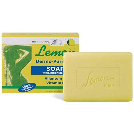 A3 Lemon Dermo Purifying Soap - Southwestsix Cosmetics A3 Lemon Dermo Purifying Soap Bar Soap A3 Lemon Southwestsix Cosmetics RB-6WHM-UAI3 A3 Lemon Dermo Purifying Soap