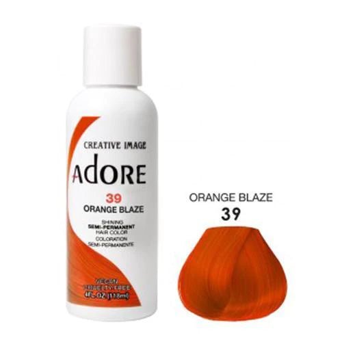 Adore Semi Permanent Hair Color - Southwestsix Cosmetics Adore Semi Permanent Hair Color Hair Dyes Adore Southwestsix Cosmetics 2F-2WKE-4WLP 39 Orange Blaze Adore Semi Permanent Hair Color