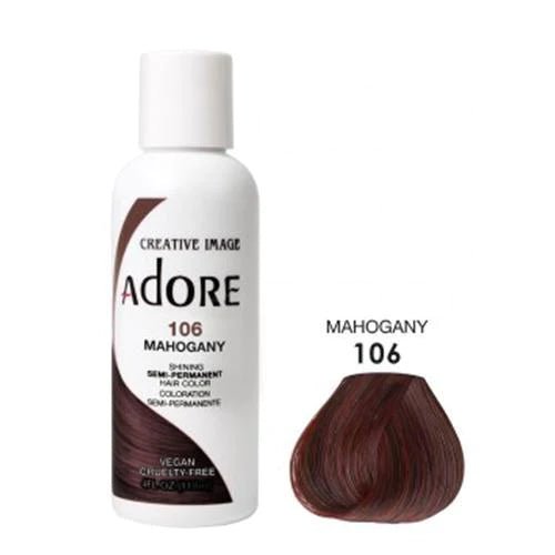 Adore Semi Permanent Hair Color - Southwestsix Cosmetics Adore Semi Permanent Hair Color Hair Dyes Adore Southwestsix Cosmetics 106 Mahogany Adore Semi Permanent Hair Color