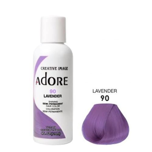 Adore Semi Permanent Hair Color - Southwestsix Cosmetics Adore Semi Permanent Hair Color Hair Dyes Adore Southwestsix Cosmetics 661157100908 90 Lavender Adore Semi Permanent Hair Color