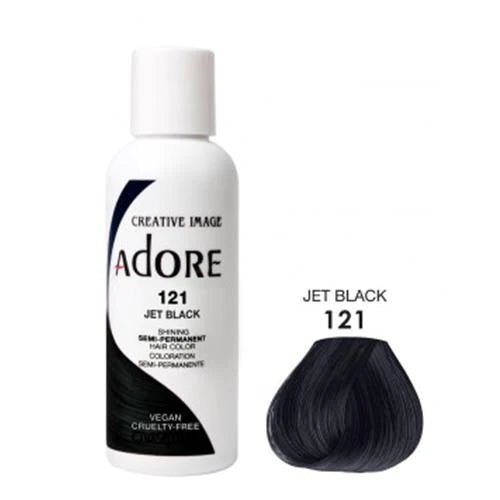 Adore Semi Permanent Hair Color - Southwestsix Cosmetics Adore Semi Permanent Hair Color Hair Dyes Adore Southwestsix Cosmetics 121 Jet Black Adore Semi Permanent Hair Color