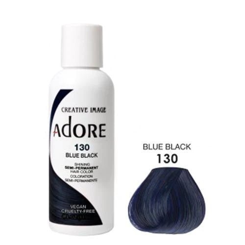 Adore Semi Permanent Hair Color - Southwestsix Cosmetics Adore Semi Permanent Hair Color Hair Dyes Adore Southwestsix Cosmetics 130 Blue Black Adore Semi Permanent Hair Color