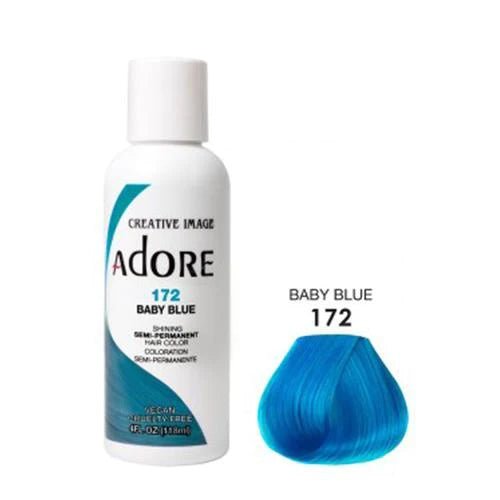 Adore Semi Permanent Hair Color - Southwestsix Cosmetics Adore Semi Permanent Hair Color Hair Dyes Adore Southwestsix Cosmetics 172 Baby Blue Adore Semi Permanent Hair Color