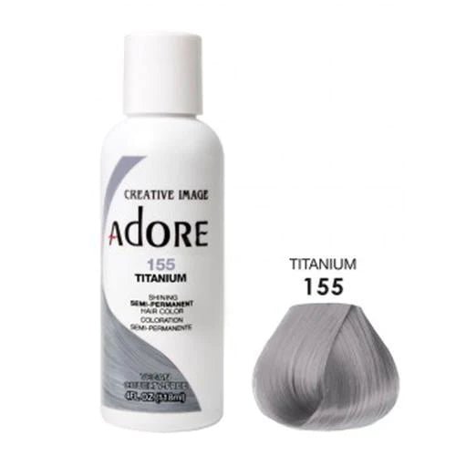 Adore Semi Permanent Hair Color - Southwestsix Cosmetics Adore Semi Permanent Hair Color Hair Dyes Adore Southwestsix Cosmetics 155 Titanium Adore Semi Permanent Hair Color